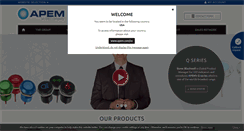 Desktop Screenshot of apem.com