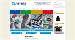 Desktop Screenshot of apem.com.cn