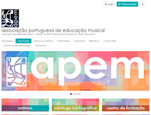 Tablet Screenshot of apem.org.pt